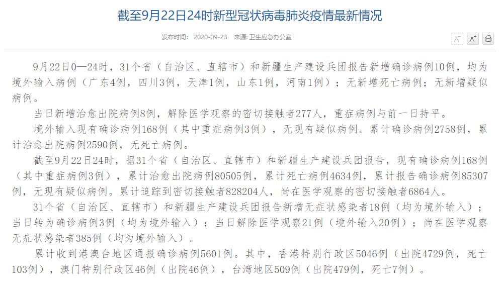 31省新增27例确诊︰(31省新增确诊22例含本土2例)-第3张图片