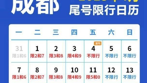 限号2023年5月最新限号时间表〃2022年车限号-第2张图片