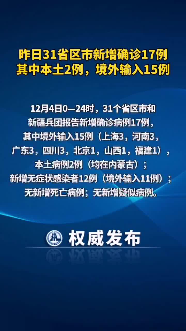 31省新增确诊17例本土6例在辽宁〃31省新增确诊21例本土6例在辽宁
